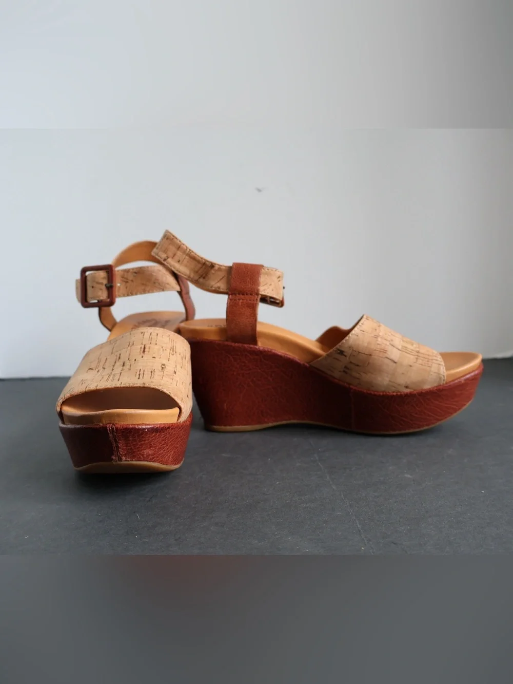 Kork-Ease Keirn Platform Wedge Sandals Size 6M - Picture 6 of 10